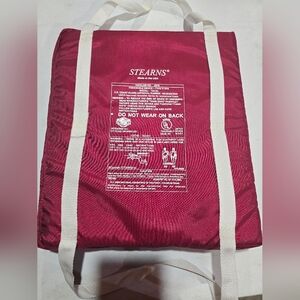 Vintage Stearns Red Throwable Utility Flotation Cushion US Coast Guard Approved